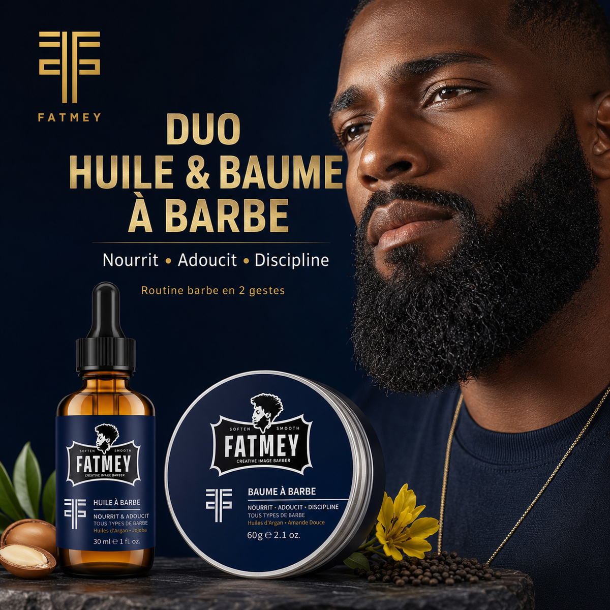 Beard Oil & Balm Duo | FATMEY