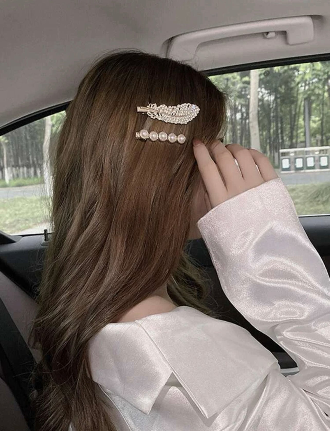 Femme 5 pièces Épingle À Cheveux À Strass Et Fausses Perles