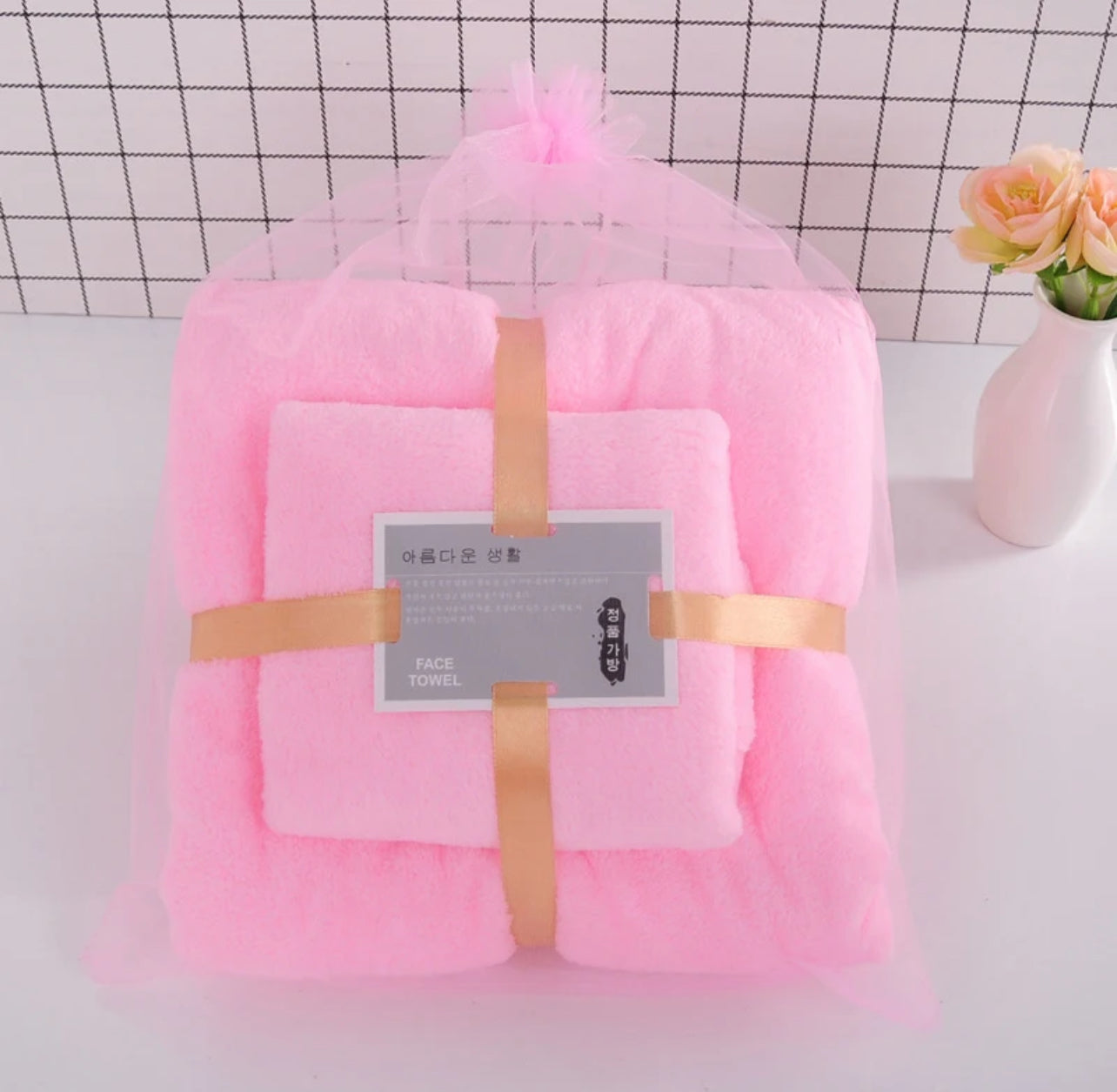 Ensemble serviette micro fibre super doux