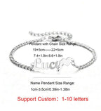 Bracelet Chaîne En Acier Inoxydable De 3 Mm Personnalisé