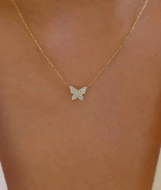 Collier mini papillon