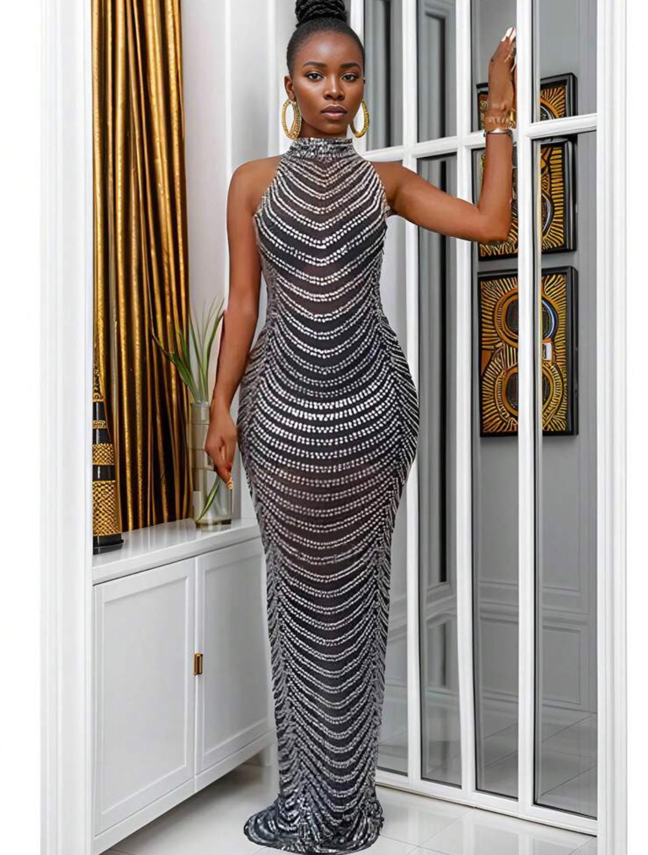 Robe de soirée taille L