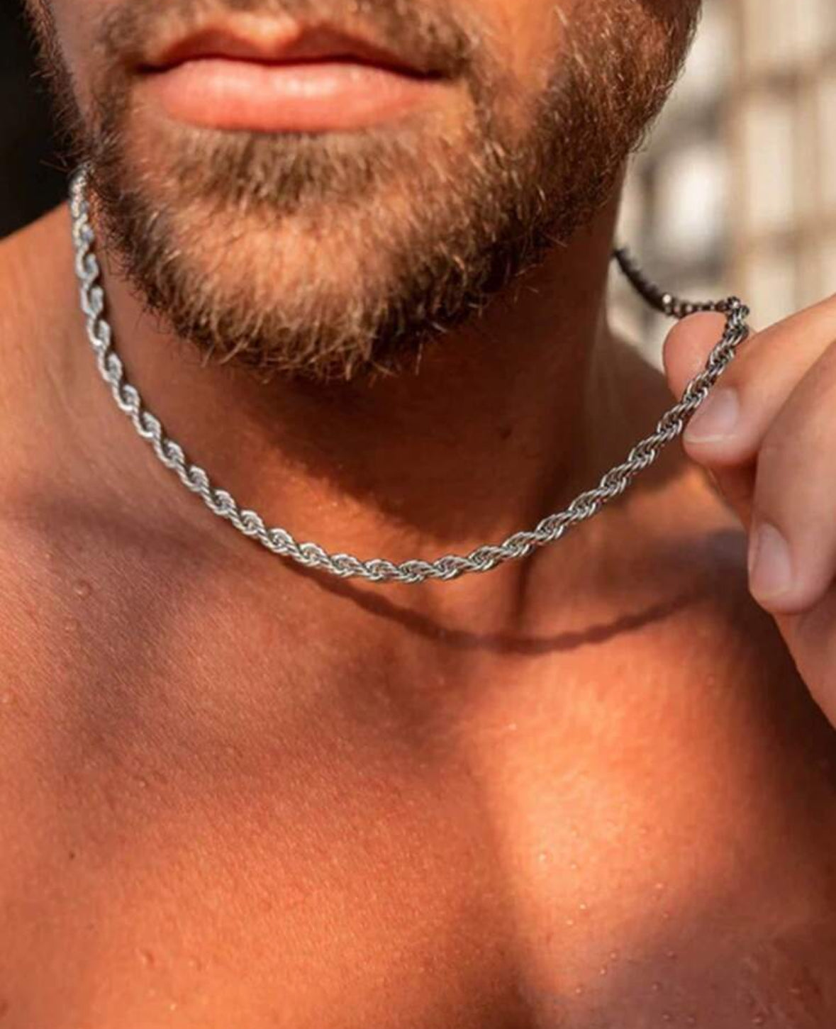 Ensemble Chaîne & Bracelet Torsadés en Acier Inoxydable Doré