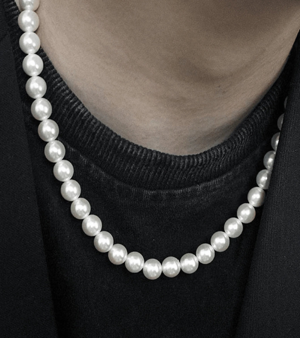 Collier Perlé Effet Perles