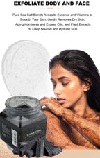 Gommage exfoliant pour le corps à base de plantes et de sel de mer