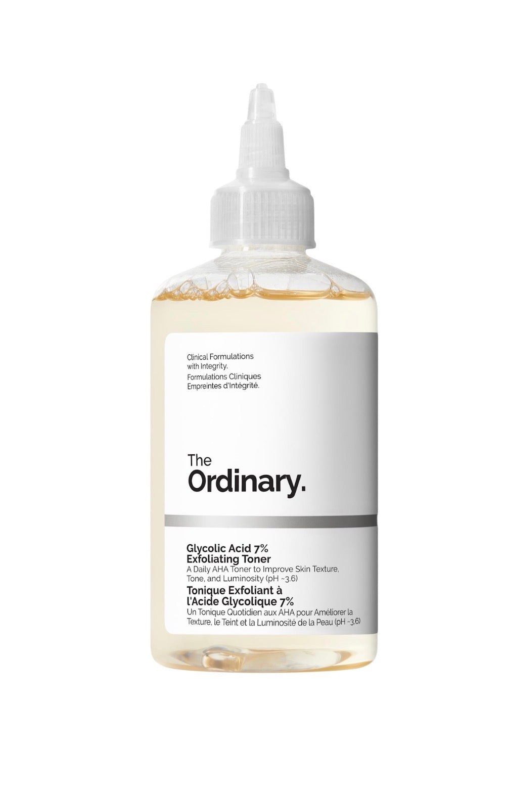 Lotion tonique quotidienne exfoliante et illuminante à 7 % d’acide glycolique The Ordinary