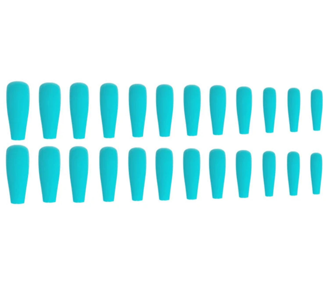 Faux ongles couleur unique