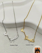 Collier Personnalisé avec Nom & Papillon – Cadeau Élégant pour Femme