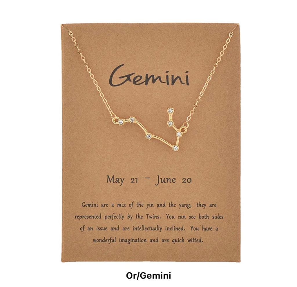 Collier Astrologique Gémeaux