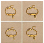 Bracelet personnalisé pour enfants - Gravé avec initiales et breloque brillante