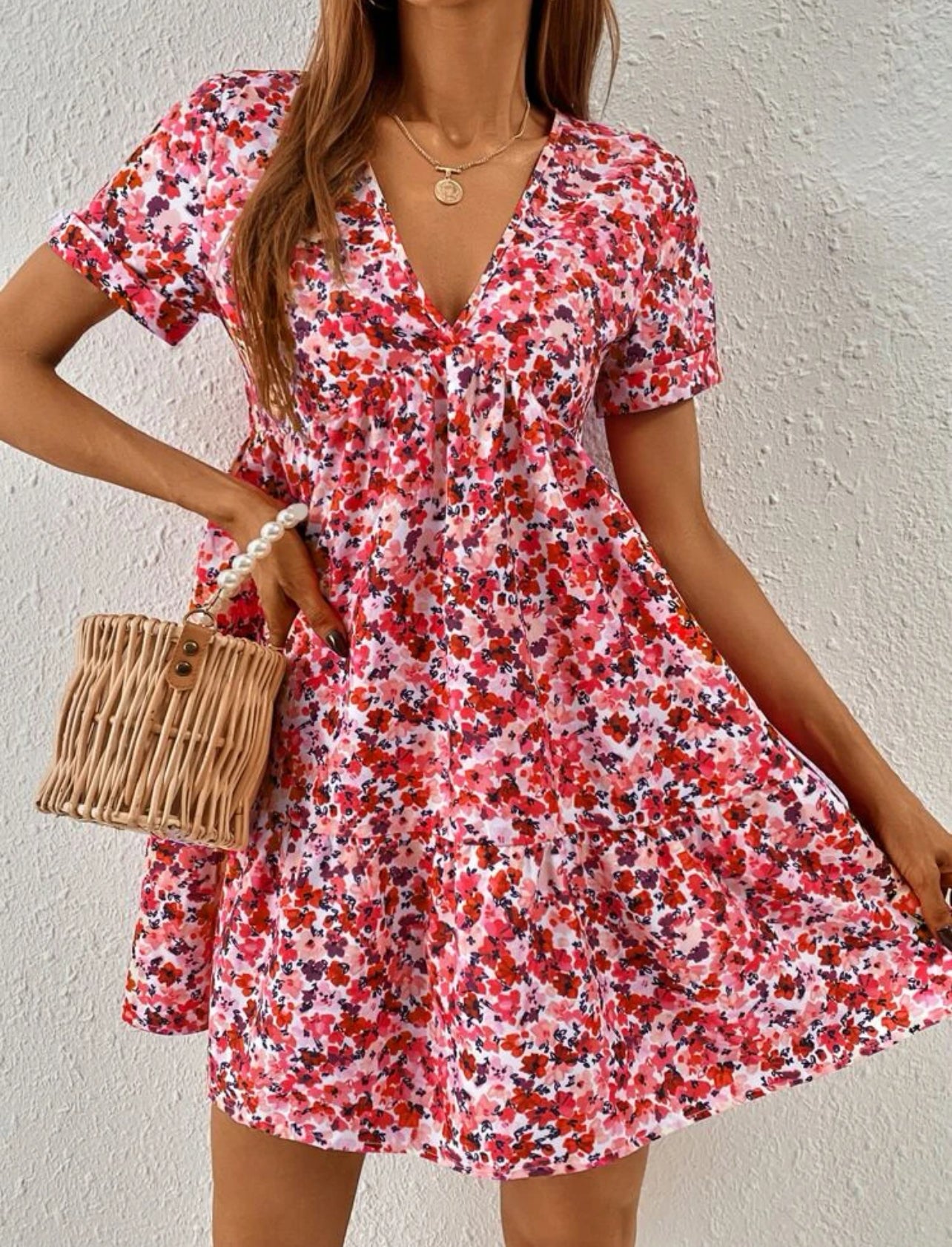 Robe Imprimé Floral À Volants