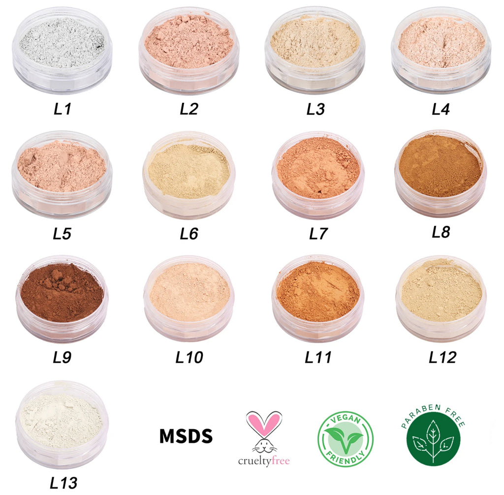Fond de Teint Poudre Minérale – 5 Teintes | FATMEY
