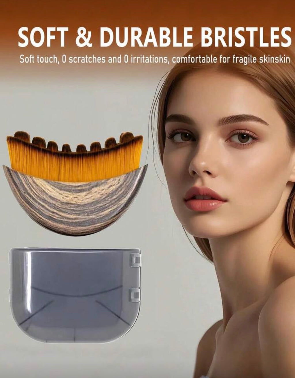Brosse de Massage Visage et Cou en Bois – Rituel Spa & Détox