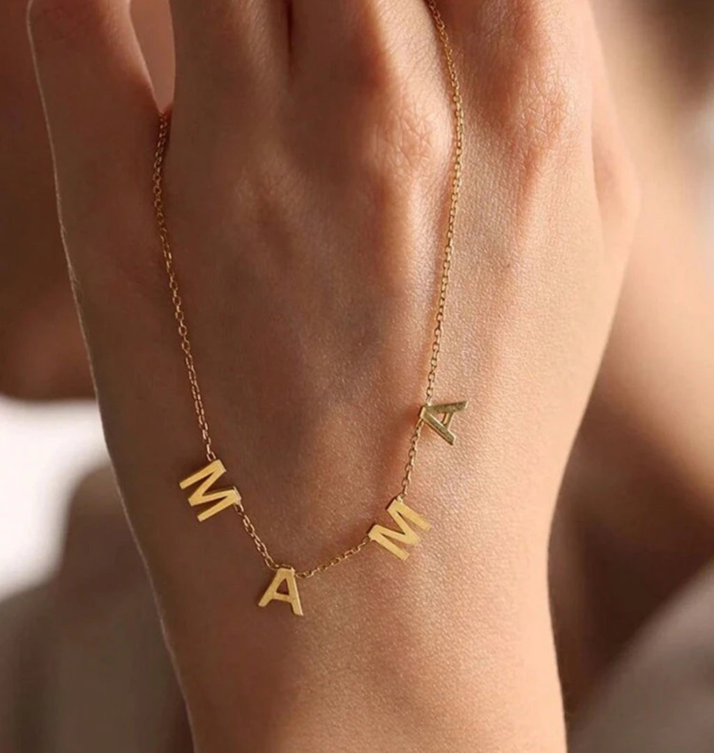 Pendentif Initiale Personnalisé en Acier Inoxydable