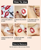 Tatouages Temporaires 3D Sensuels – Pack de 2 Feuilles