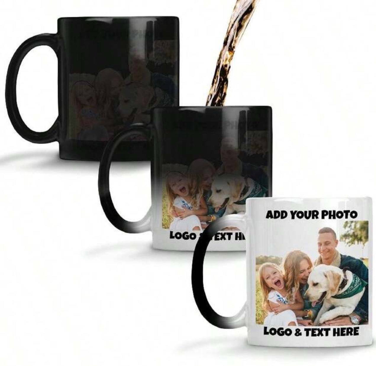 Tasse à café magique personnalisée