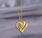 Personalized Stainless Steel Heart Pendant Necklace