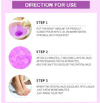 Spa de luxe pour les pieds Crystal Jelly - Thérapie aux sels naturels de la mer