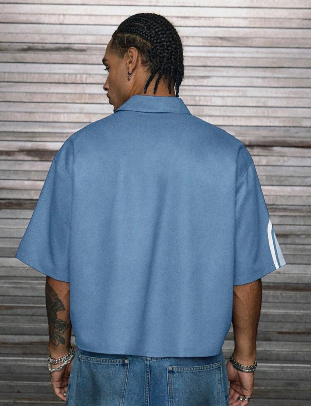 Men's Oversized Graphic Short-Sleeve Shirt