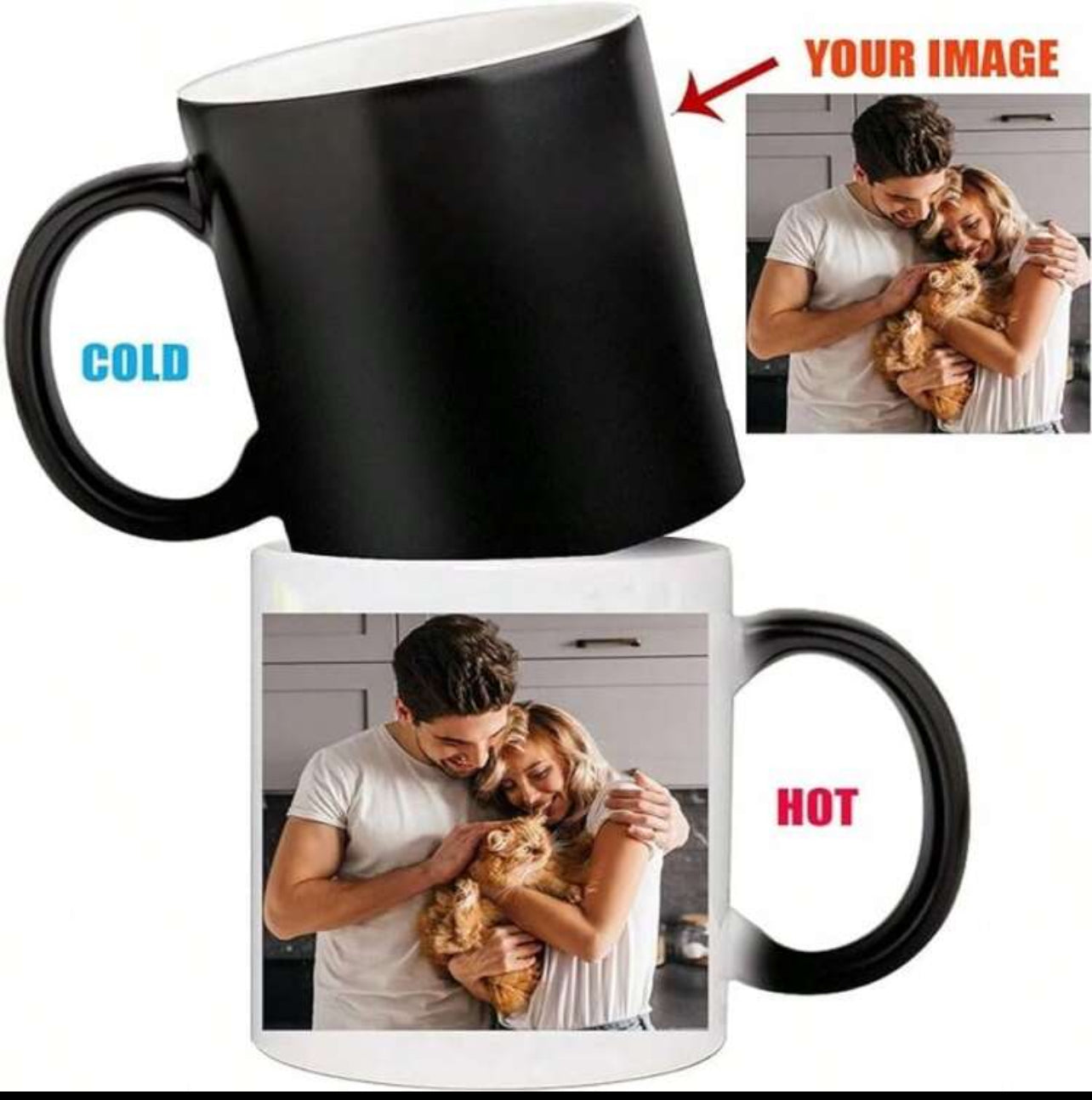 Tasse à café magique personnalisée