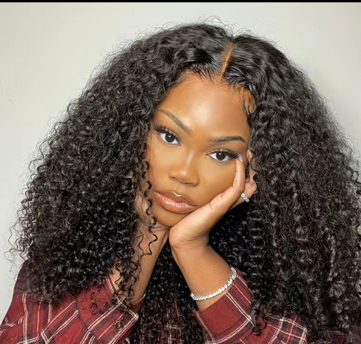 Perruque cheveux humain Kinky Curly / wig 200% 13*4 lace frontal transparente