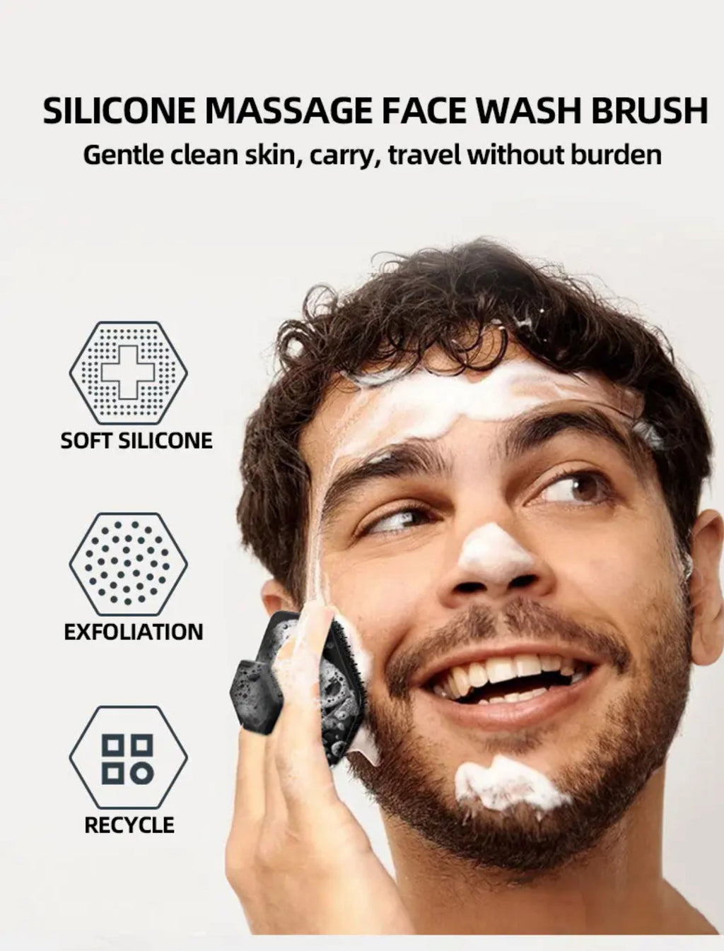Silicone Facial Cleansing Brush | FATMEY