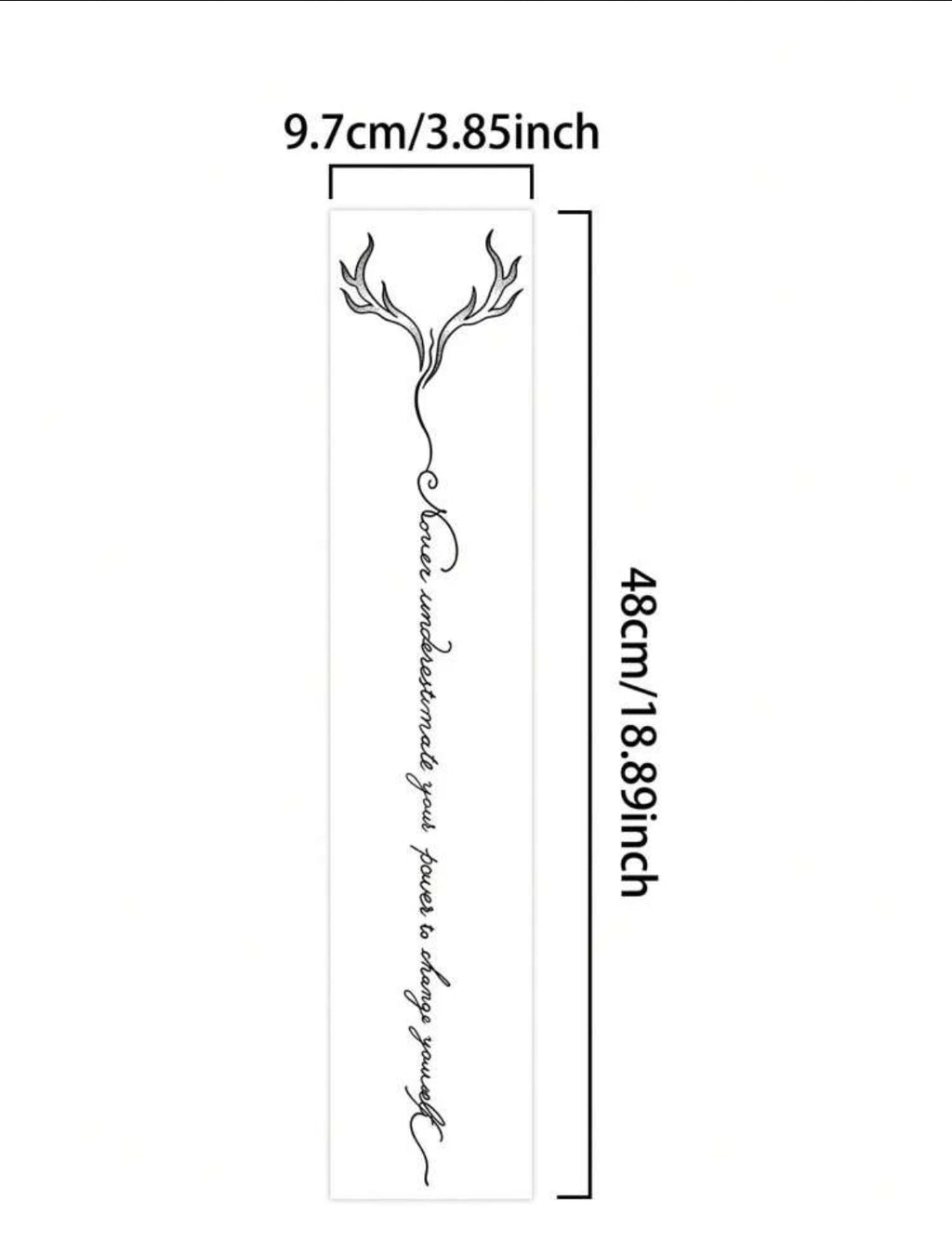 Tatouage Temporaire Épine Dorsale Élégant