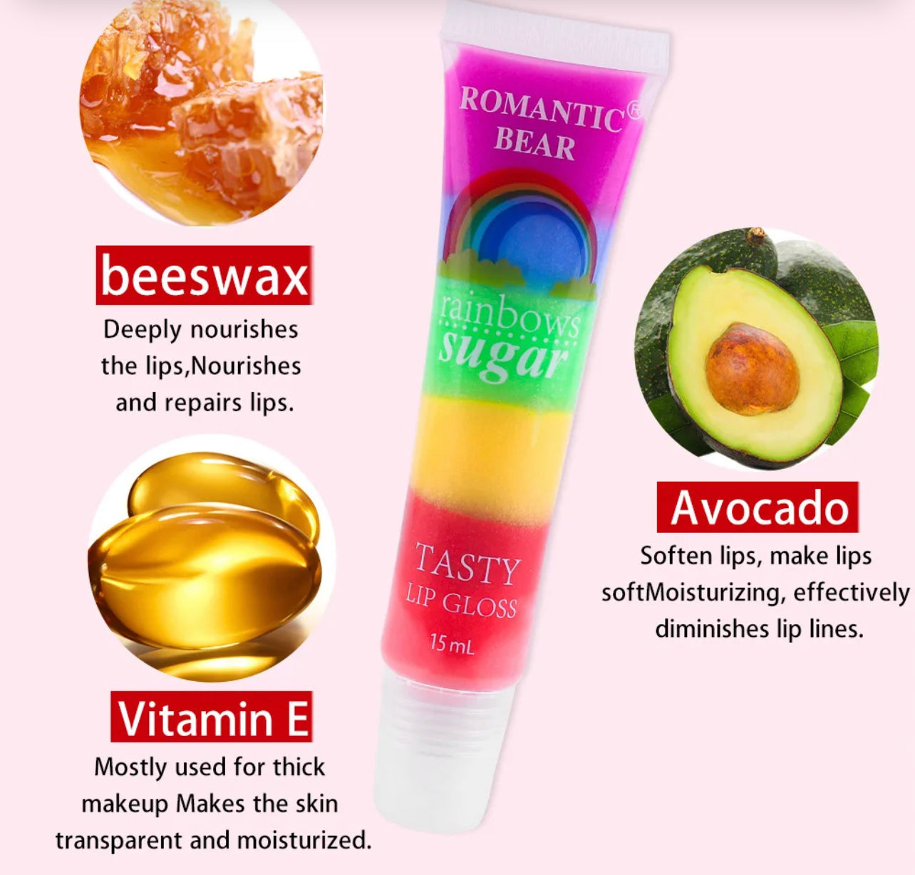 Gloss à Lèvres Savoureux et Hydratants