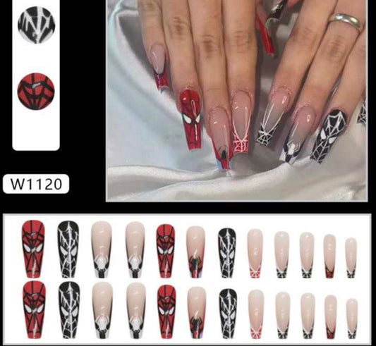 Faux-ongles spider-man