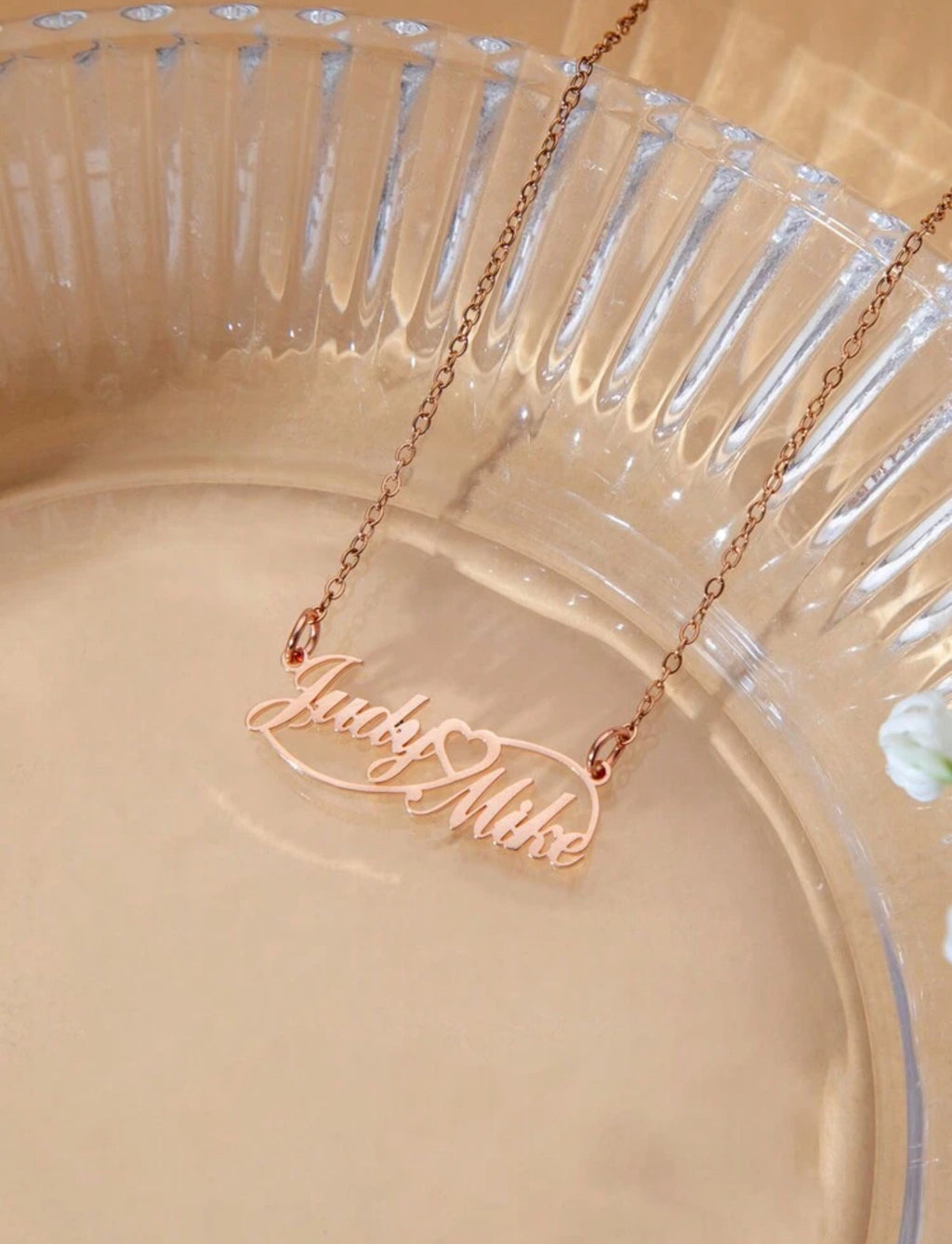 Personalized Couple Necklace with Two Names
