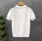 Polo en Maille Texturée à Fermeture Éclair – Style Rétro Chicane