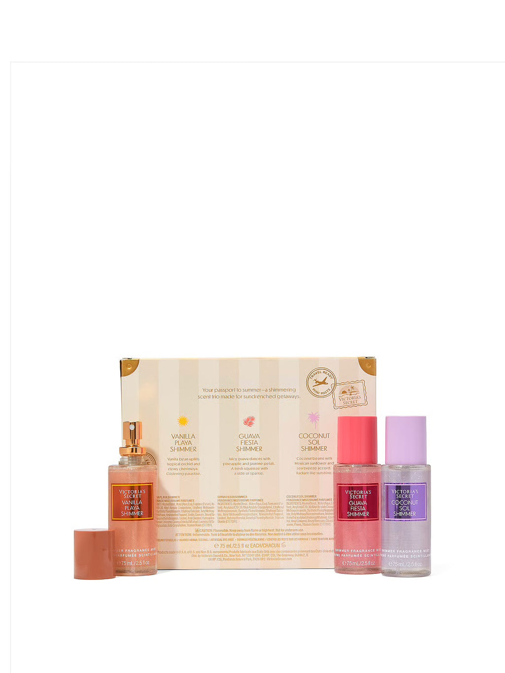 Getaway Shimmer Set – Coffret de Brumes Parfumées Scintillantes