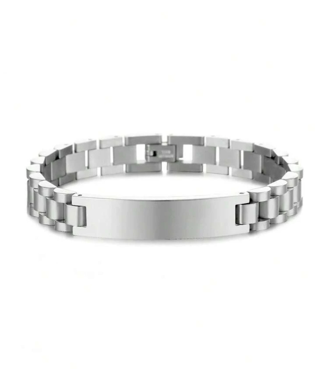 Bracelet En Acier Inoxydable Pour Hommes - Gravure Au Laser