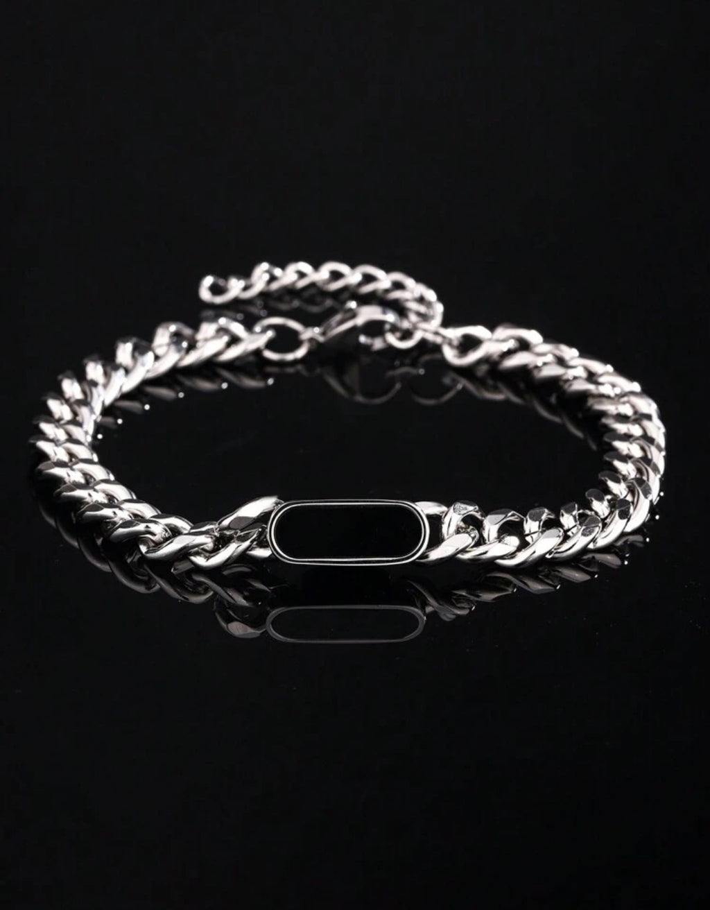 Cuban-Link & Natural Stone Bracelet – Elegance & Character