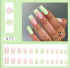 Contraste Printanier faux-ongles simples