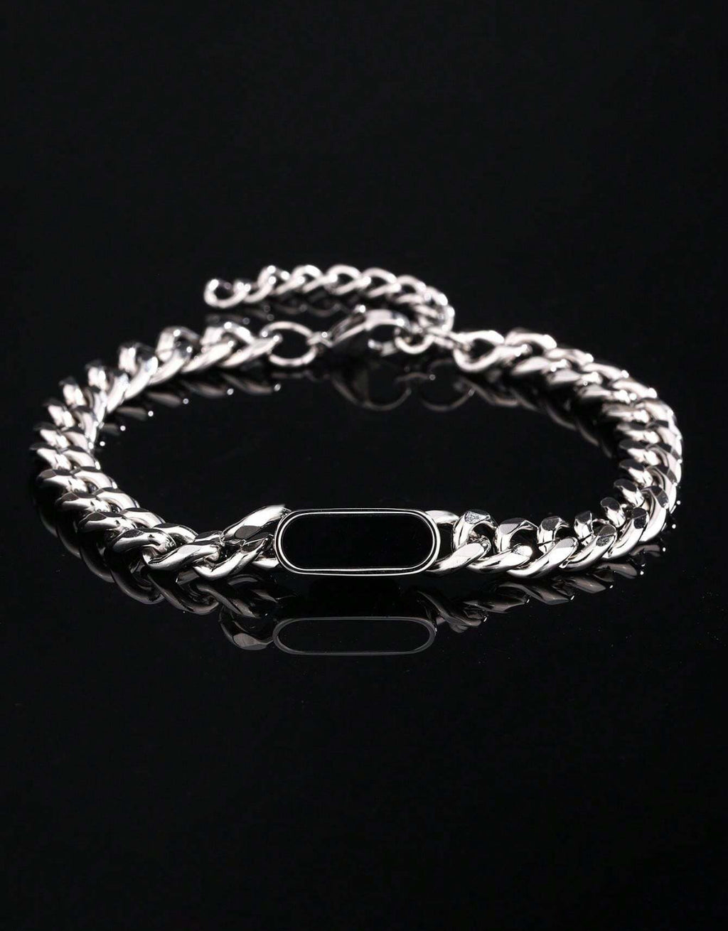 Cuban-Link & Natural Stone Bracelet – Elegance & Character