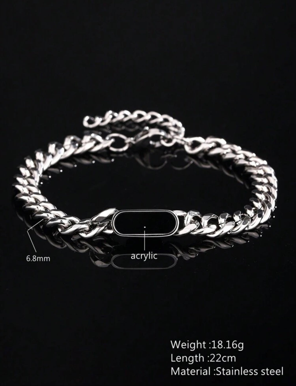 Cuban-Link & Natural Stone Bracelet – Elegance & Character
