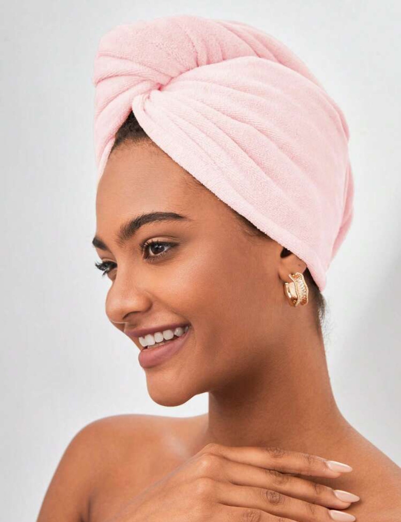 Serviette turban en microfibre à séchage rapide