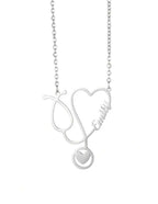 Collier Stéthoscope personnalisé pour femmes Collier personnalisé