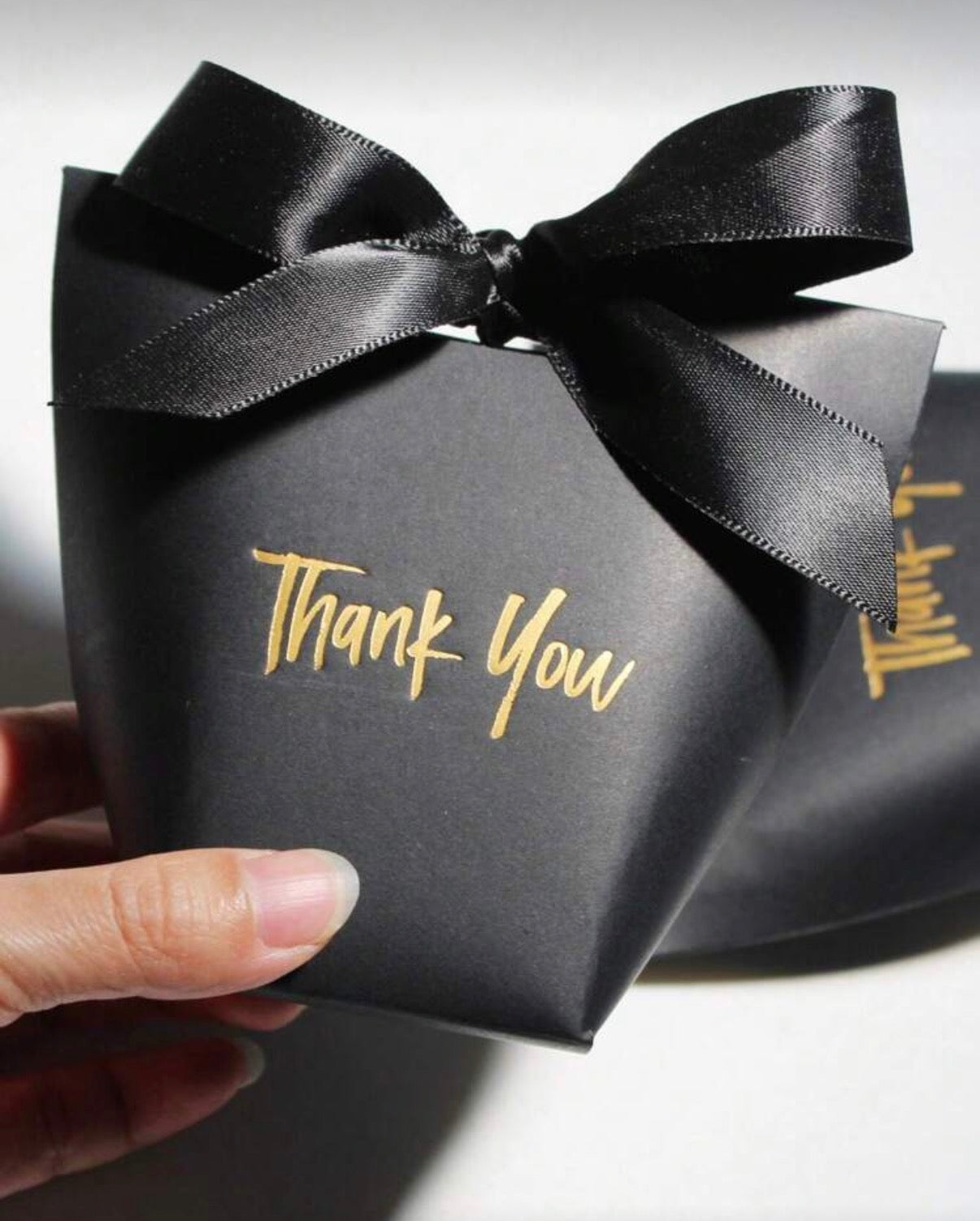 Lot de 10 Boîtes Cadeaux Élégantes "Thank You"