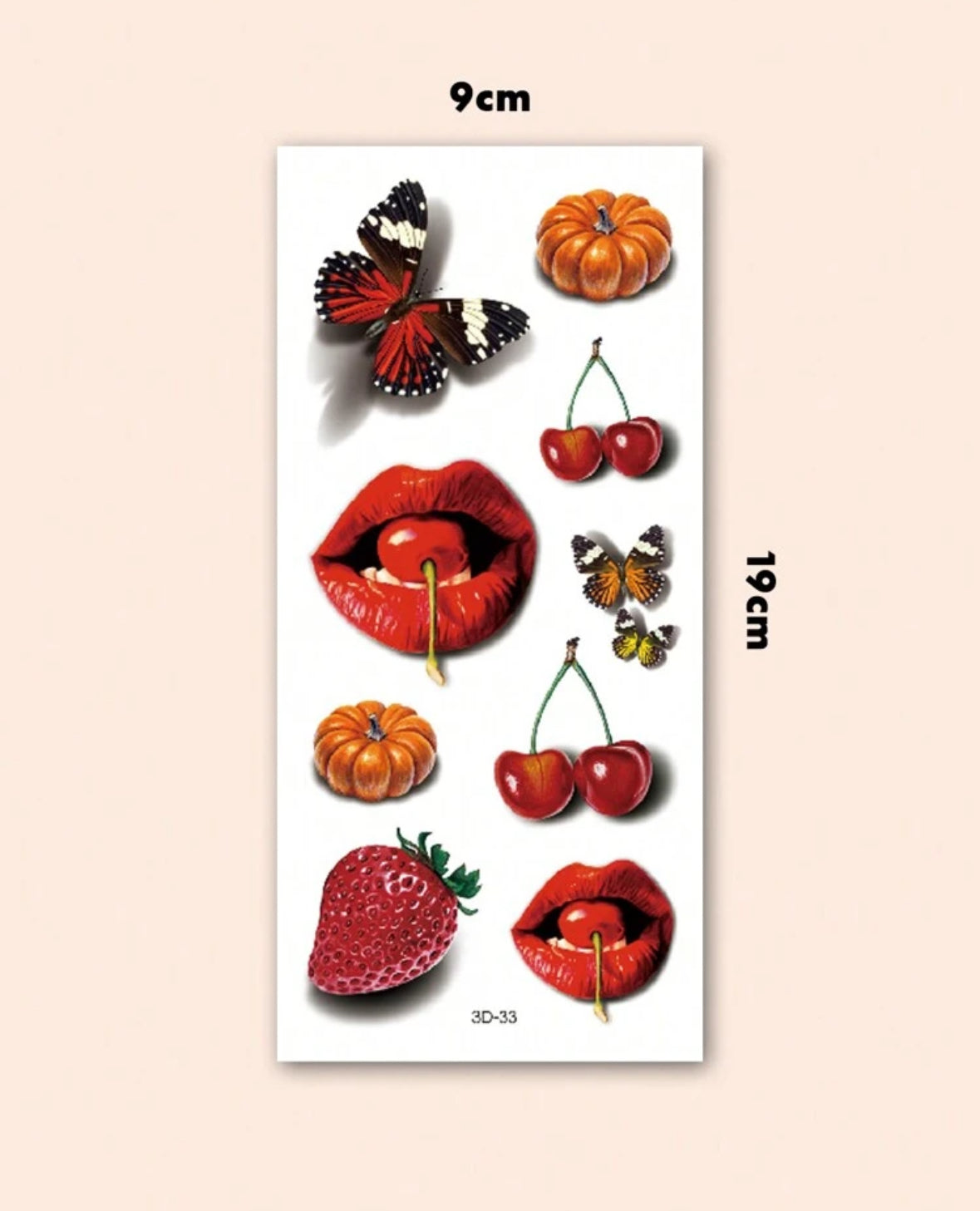 Tatouages Temporaires 3D Sensuels – Pack de 2 Feuilles