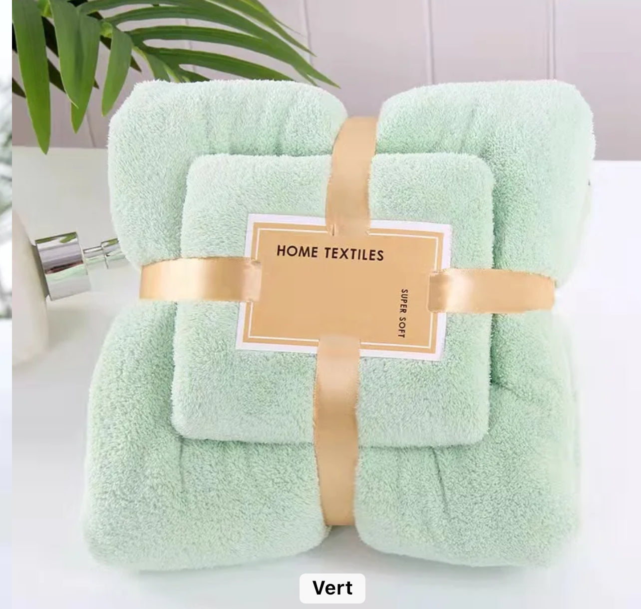 Ensemble serviette micro fibre super doux