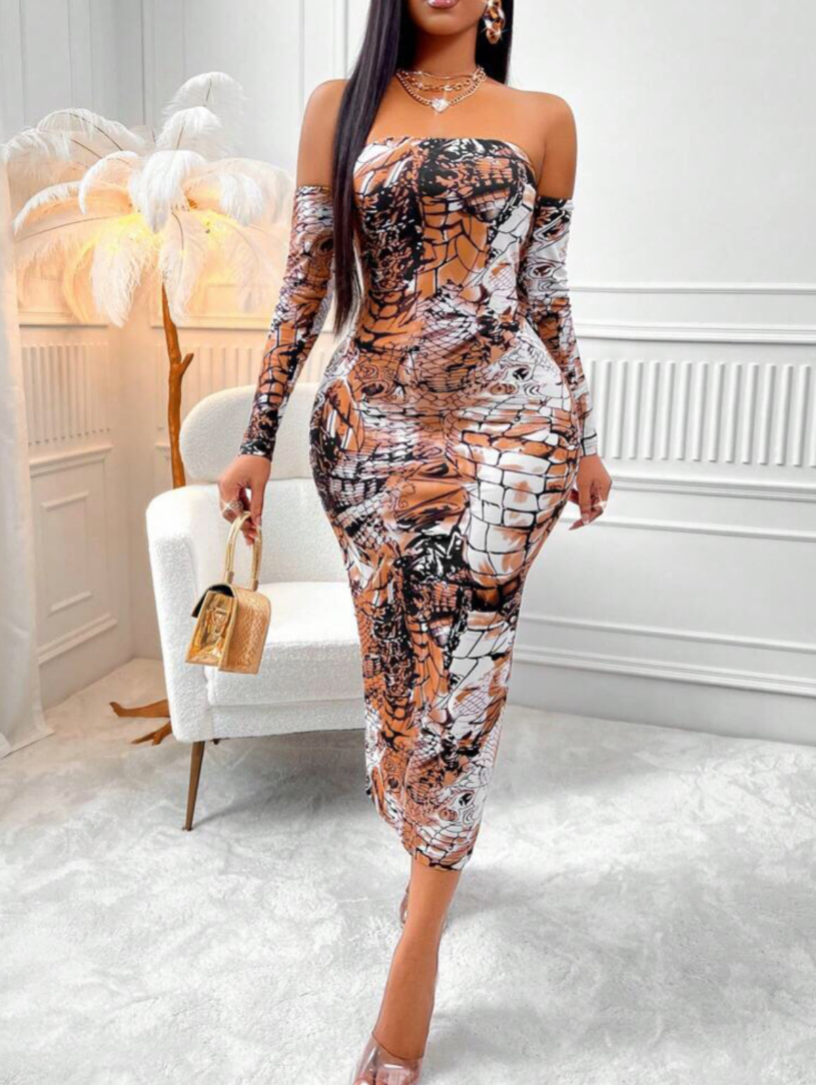 Robe Sexy moulante dos nus avec cordon