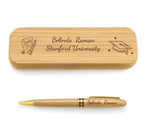 Cadeaux de remise de diplôme personnalisés, stylo en bois gravé, boîte à stylos, cadeau Unique