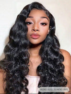 Perruque cheveux humain loose deep 13*4 lace transparente 200%