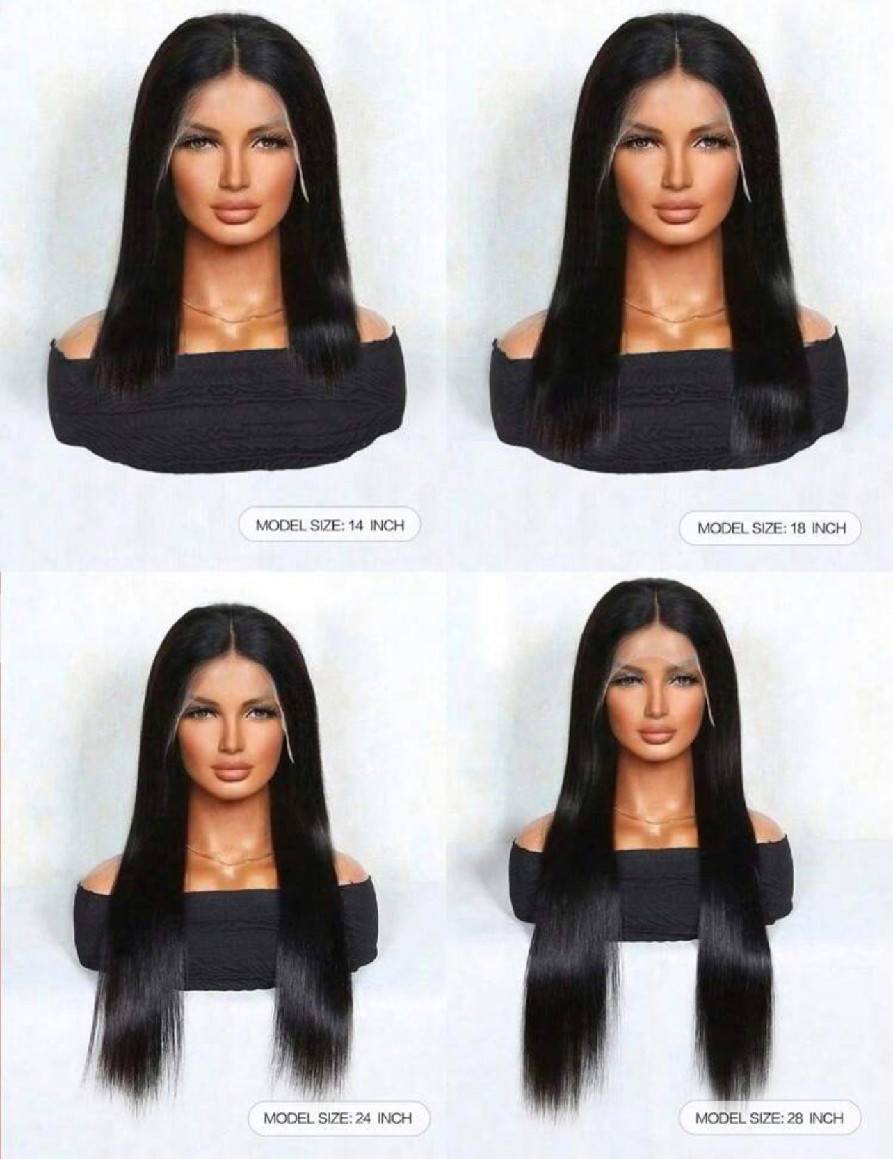 Straight human hair wig / Staight wig