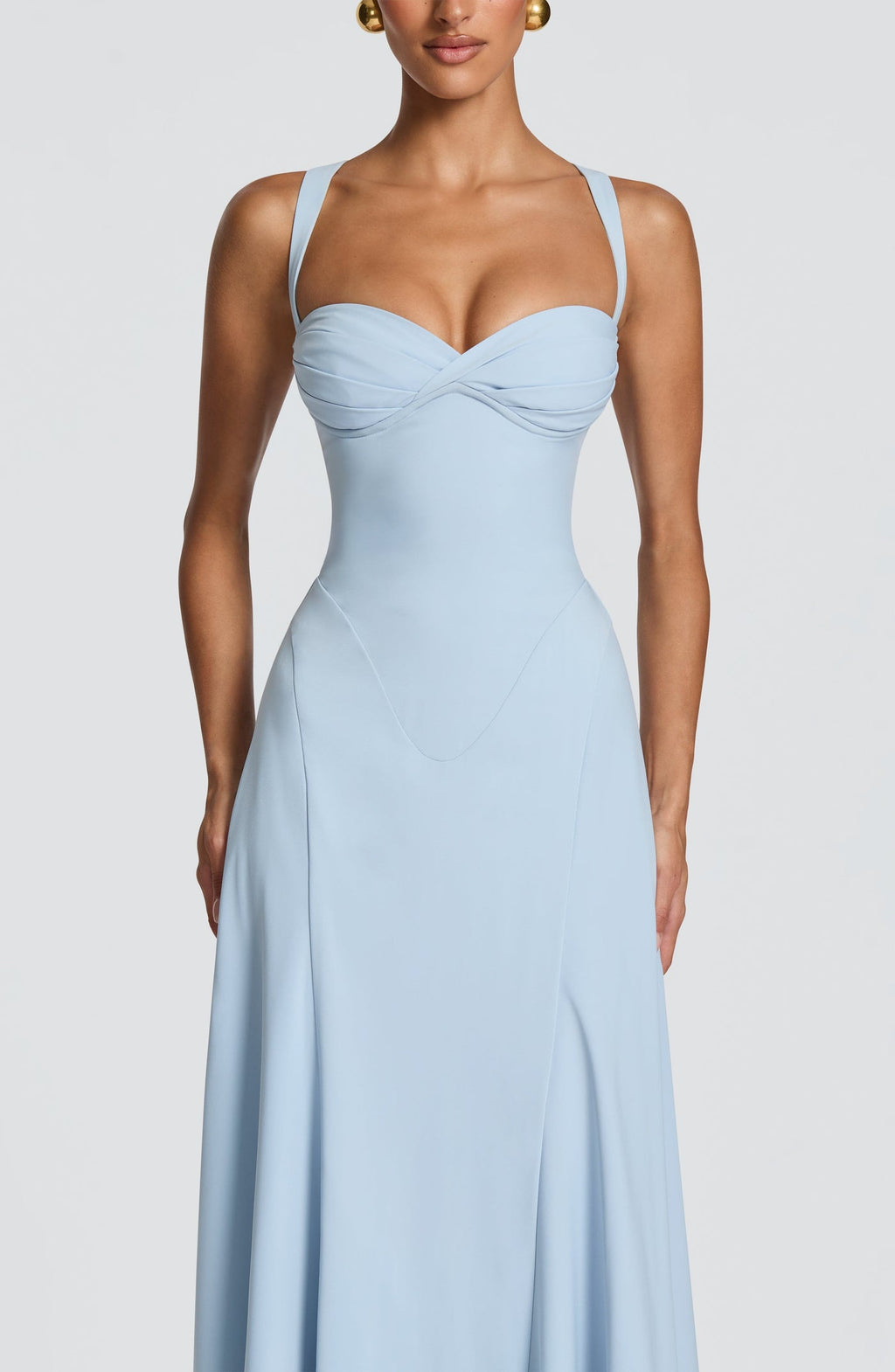 Robe Longue Irie – Bleu Glacier