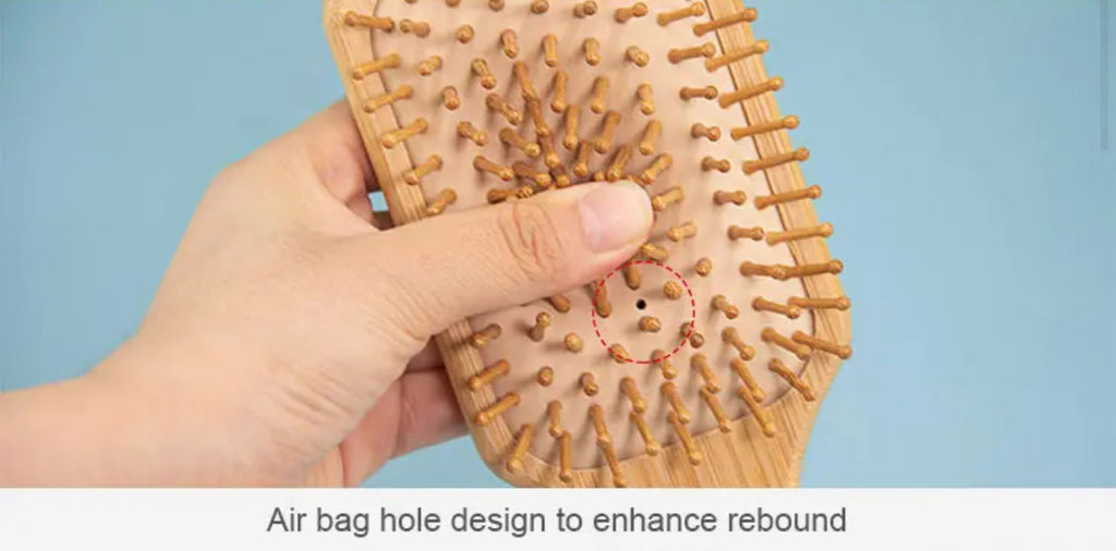Brosse à cheveux en bambou