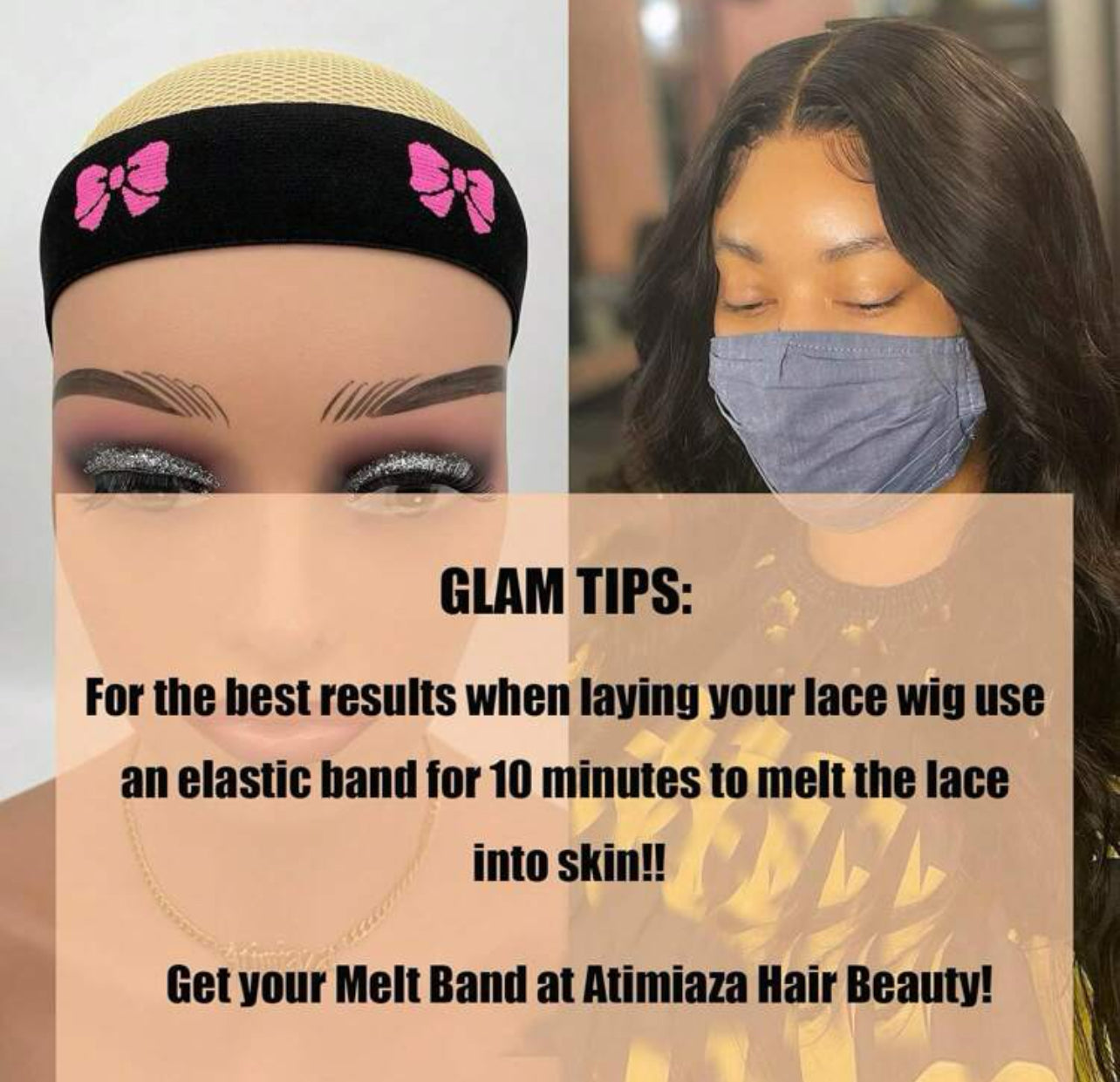 1 Pièce Bande De Perruque Élastiques