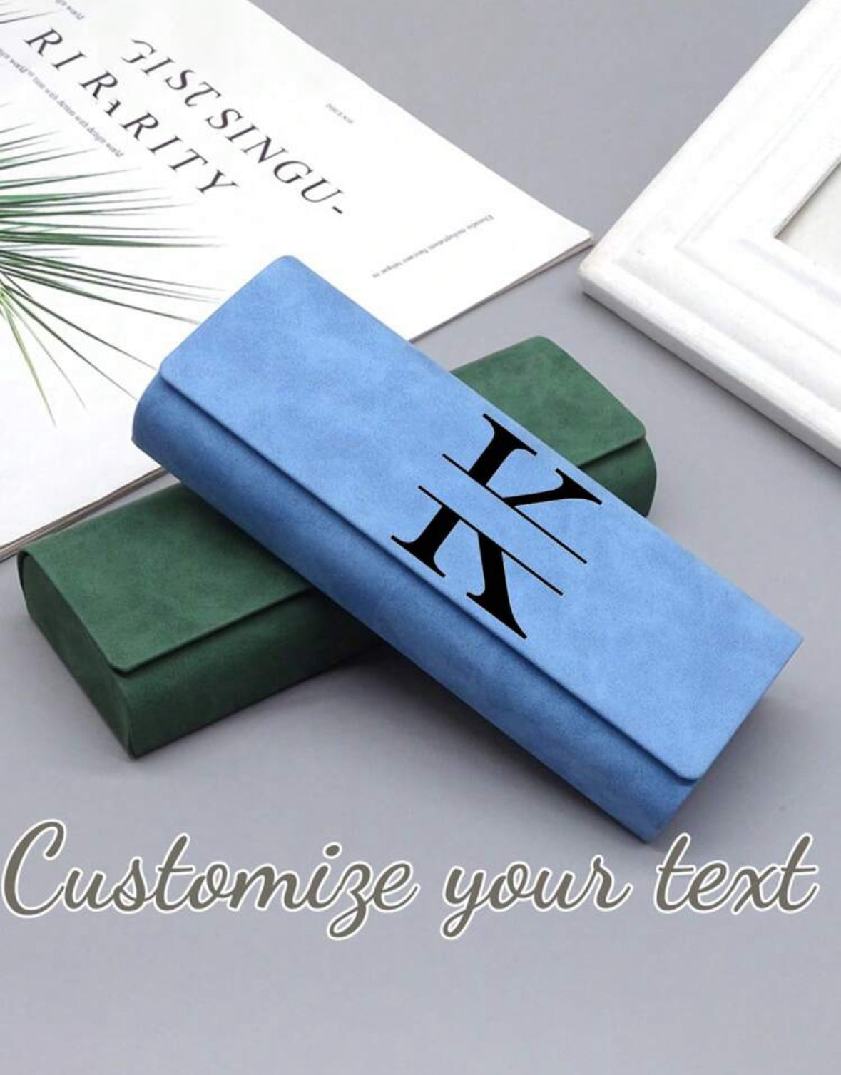 Étui à lunettes personnalisé – Initiale et prénom gravés